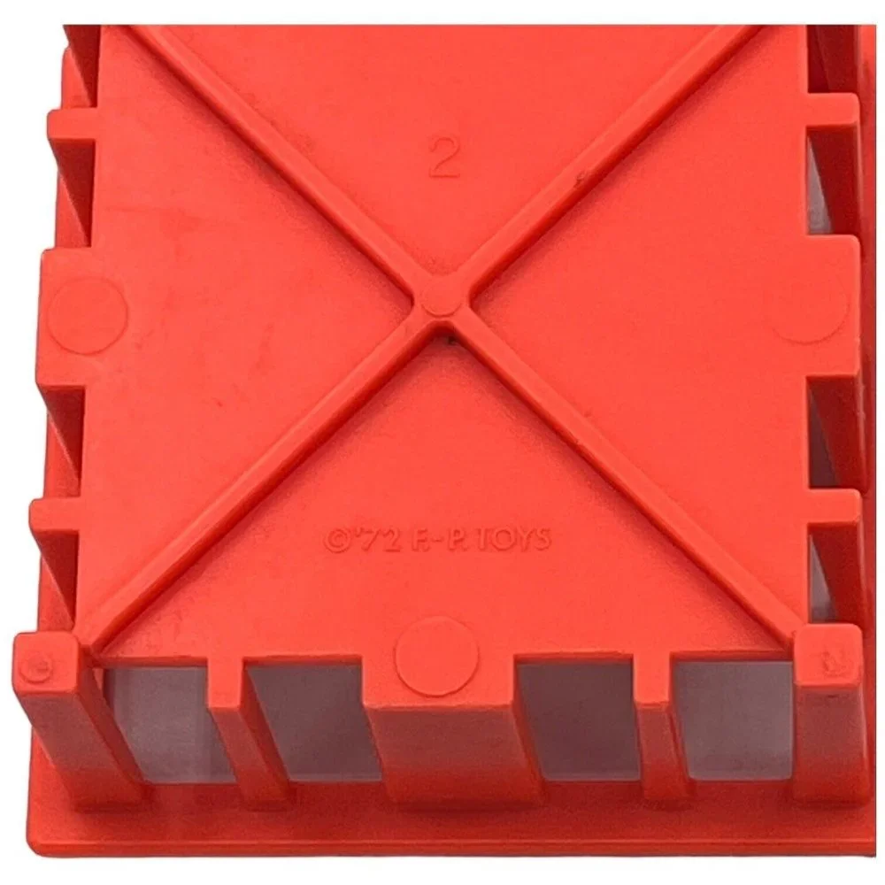 VTG Fisher Price Little People NURSERY PLAYPEN CRIB STROLLER Orange 2 Pcs 1972 - Picture 4 of 5